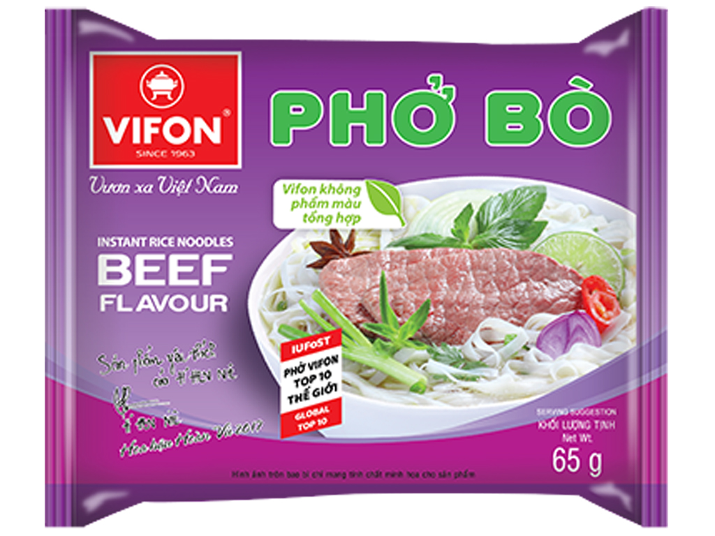 Phở bò Vifon gói 65g Thùng 30 gói